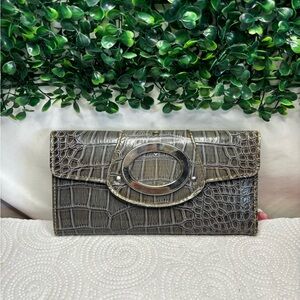 Faux snake skin purse wallet